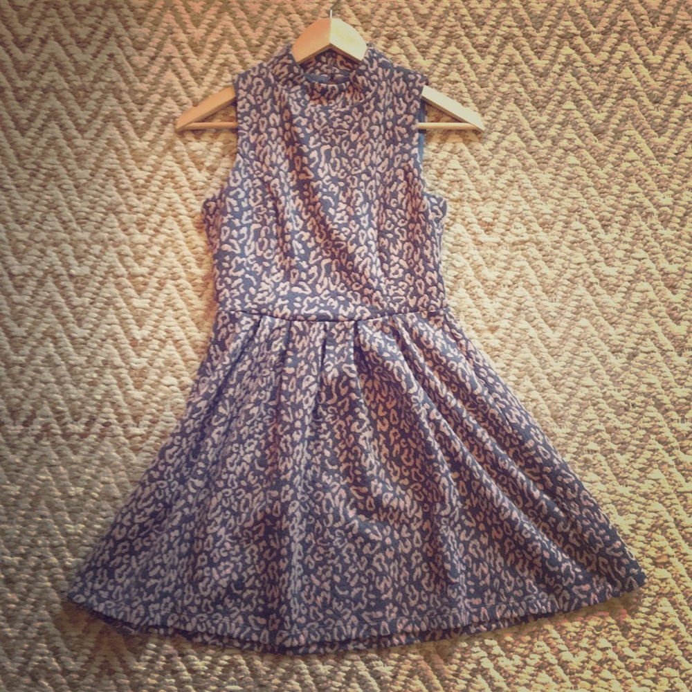 Urban Outfitters jacquard cheetah print dress